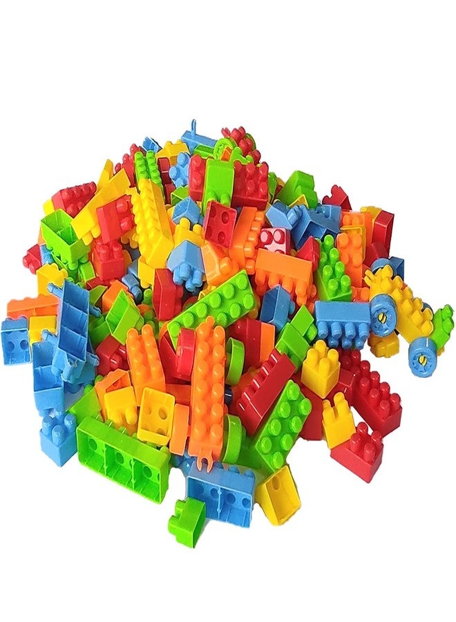 PULSBERY Plastic Big Size Building Block Game Set for for 3+ Years Old Kids Boys & Girls,Multi Color,Pack of 200 Piece (Building Block Toy) - Image 4